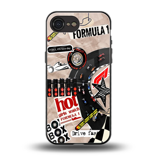 Speedline back phone cover | glass case for iphone 16e