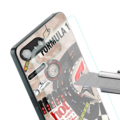 Speedline stylish phone case for iphone 16e | glossy glass and slim fit