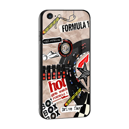 Speedline sleek iphone 6s cover with tempered glass back and TPU edges