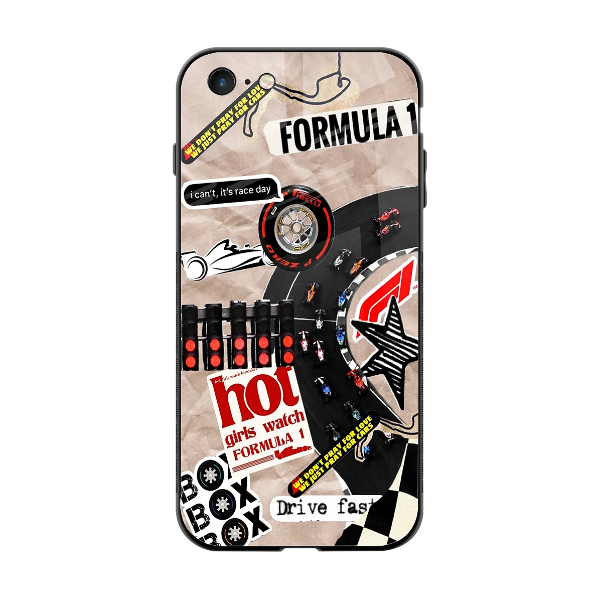Speedline back phone cover | glass case for iphone 6s