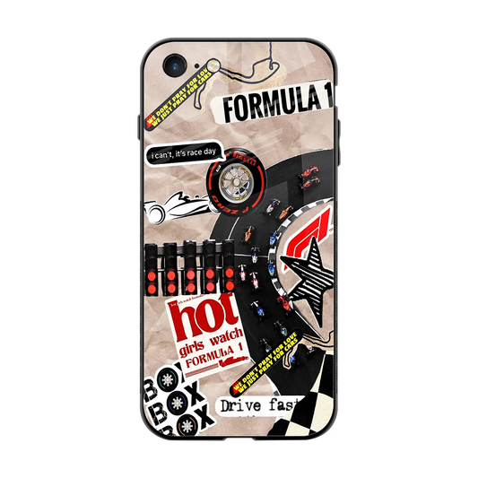 Speedline back phone cover | glass case for iphone 7
