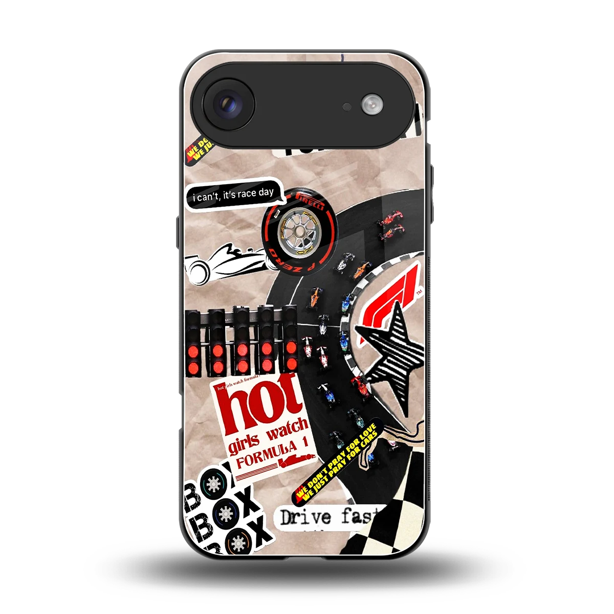 Speedline back phone cover | glass case for iphone air