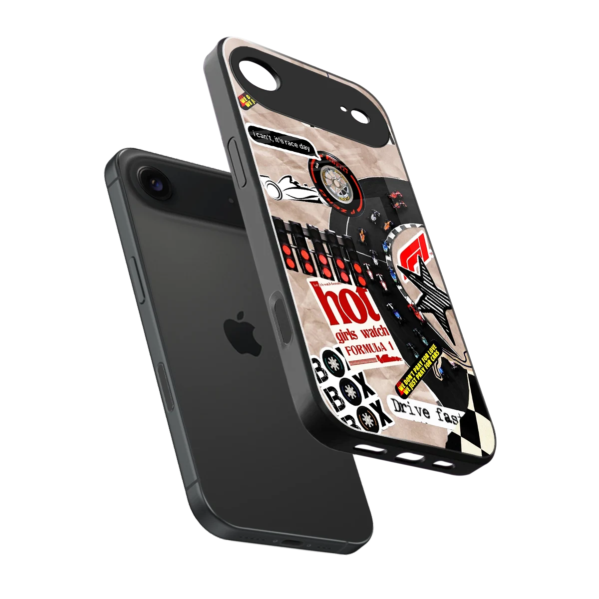 Speedline sleek iphone air cover with tempered glass back and TPU edges