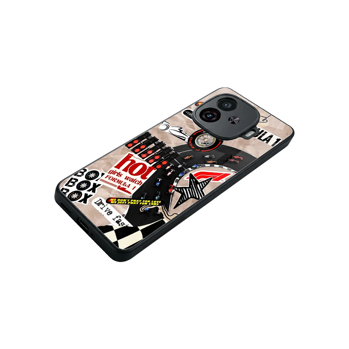 Speedline stylish phone case for iqoo neo 10r 5g | glossy glass and slim fit
