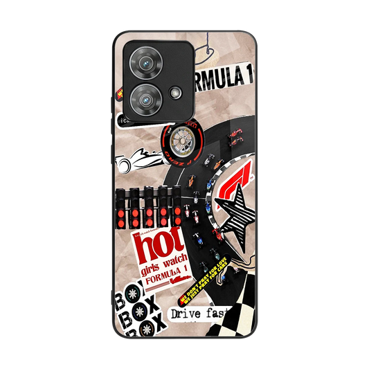 Speedline back phone cover | glass case for motorola edge 40 neo 5g