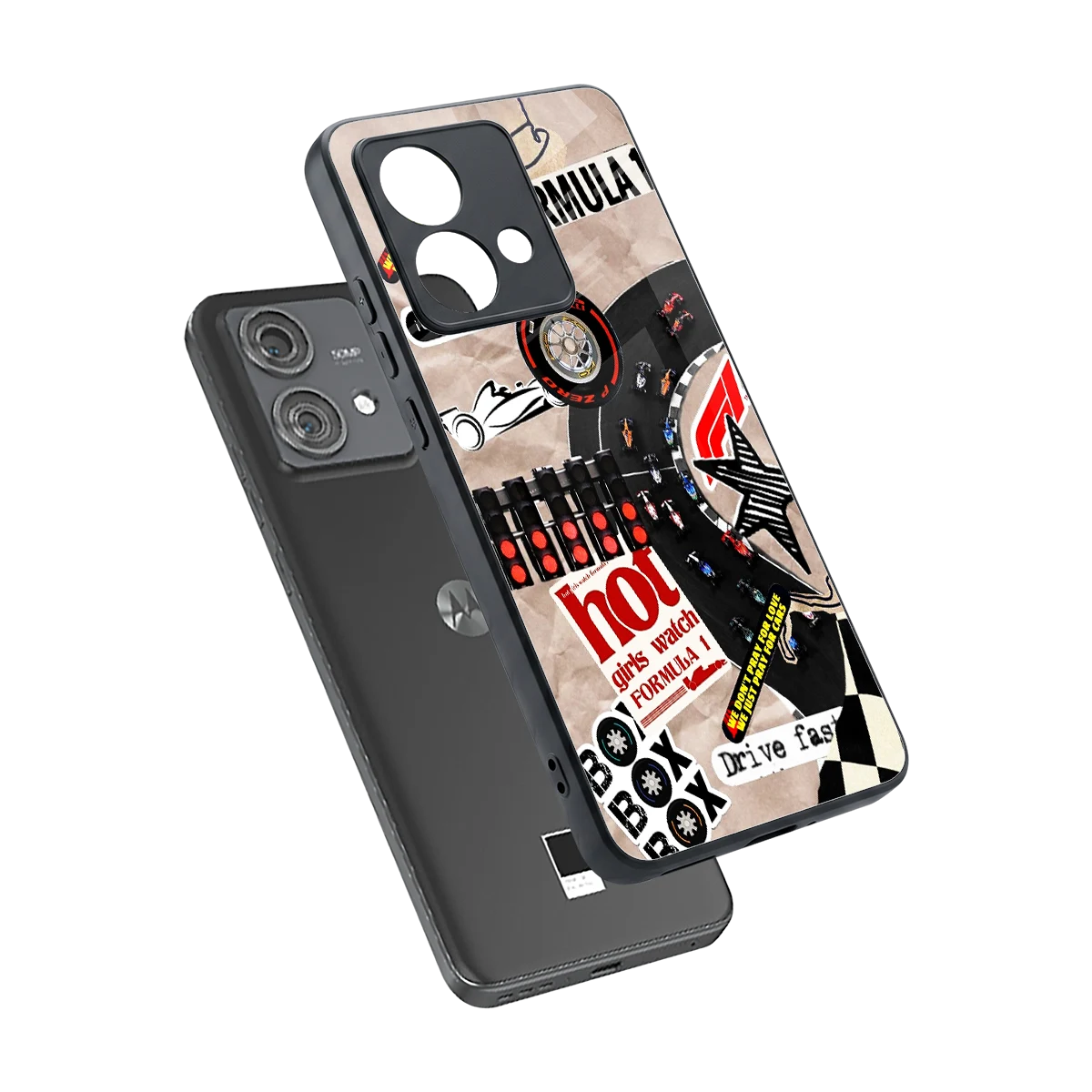 Speedline sleek motorola edge 40 neo 5g cover with tempered glass back and TPU edges