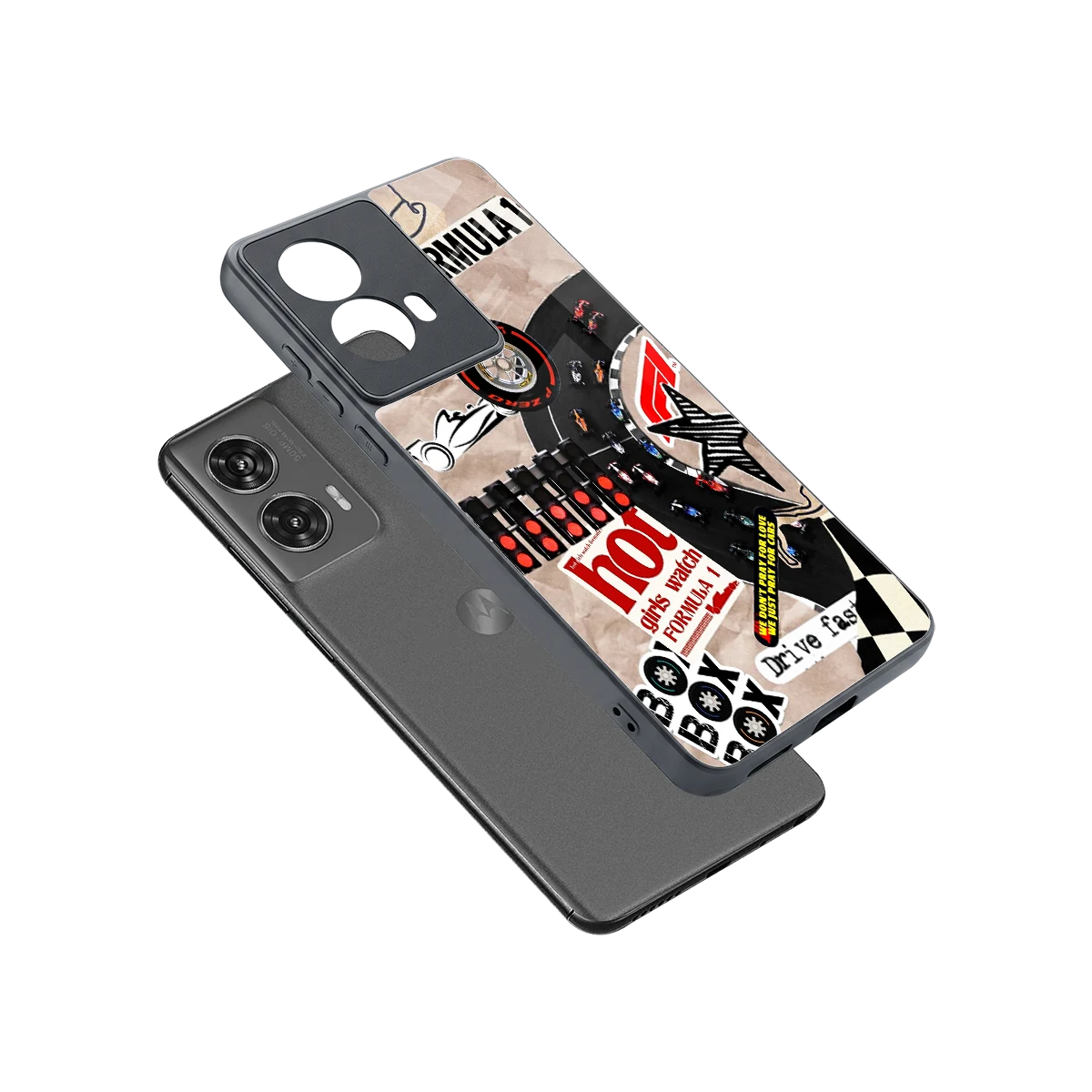 Speedline sleek motorola edge 50 fusion cover with tempered glass back and TPU edges