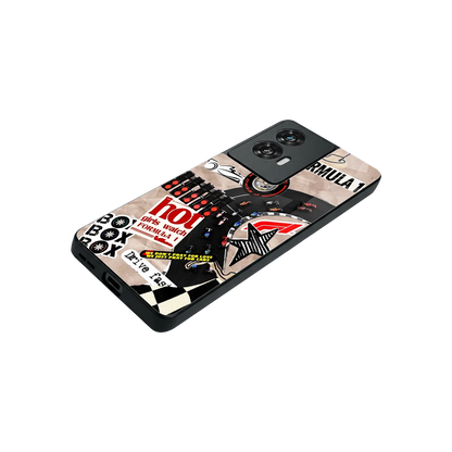 Speedline stylish phone case for motorola edge 50 fusion | glossy glass and slim fit