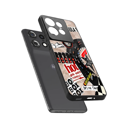 Speedline sleek motorola edge 50 pro cover with tempered glass back and TPU edges