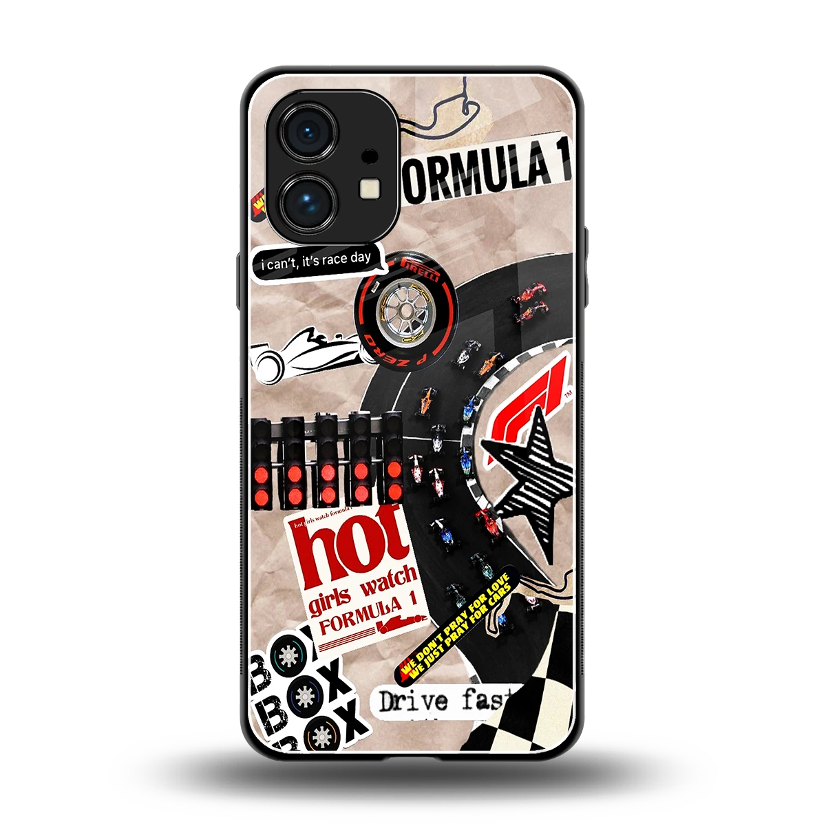 Speedline back phone cover | glass case for nothing phone 1
