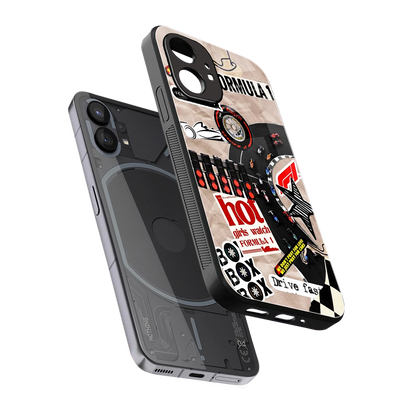 Speedline sleek nothing phone 1 cover with tempered glass back and TPU edges