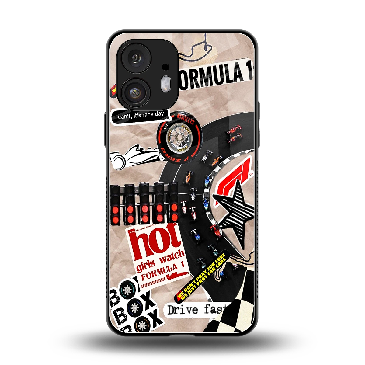 Speedline back phone cover | glass case for nothing phone 2