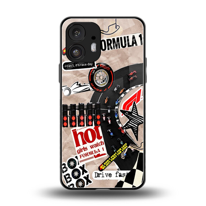 Speedline back phone cover | glass case for nothing phone 2