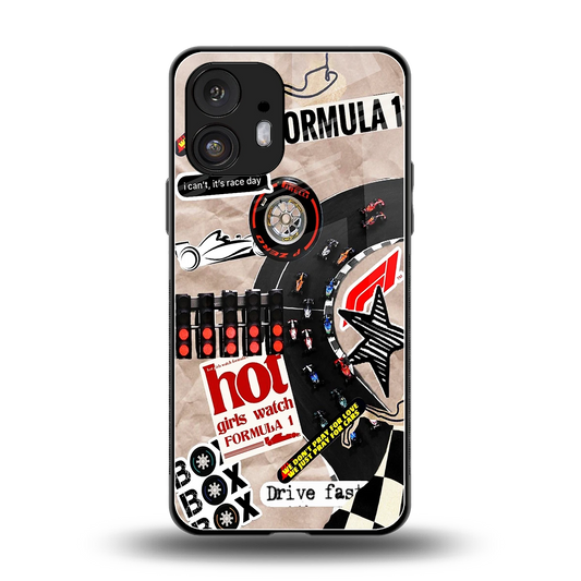 Speedline back phone cover | glass case for nothing phone 2