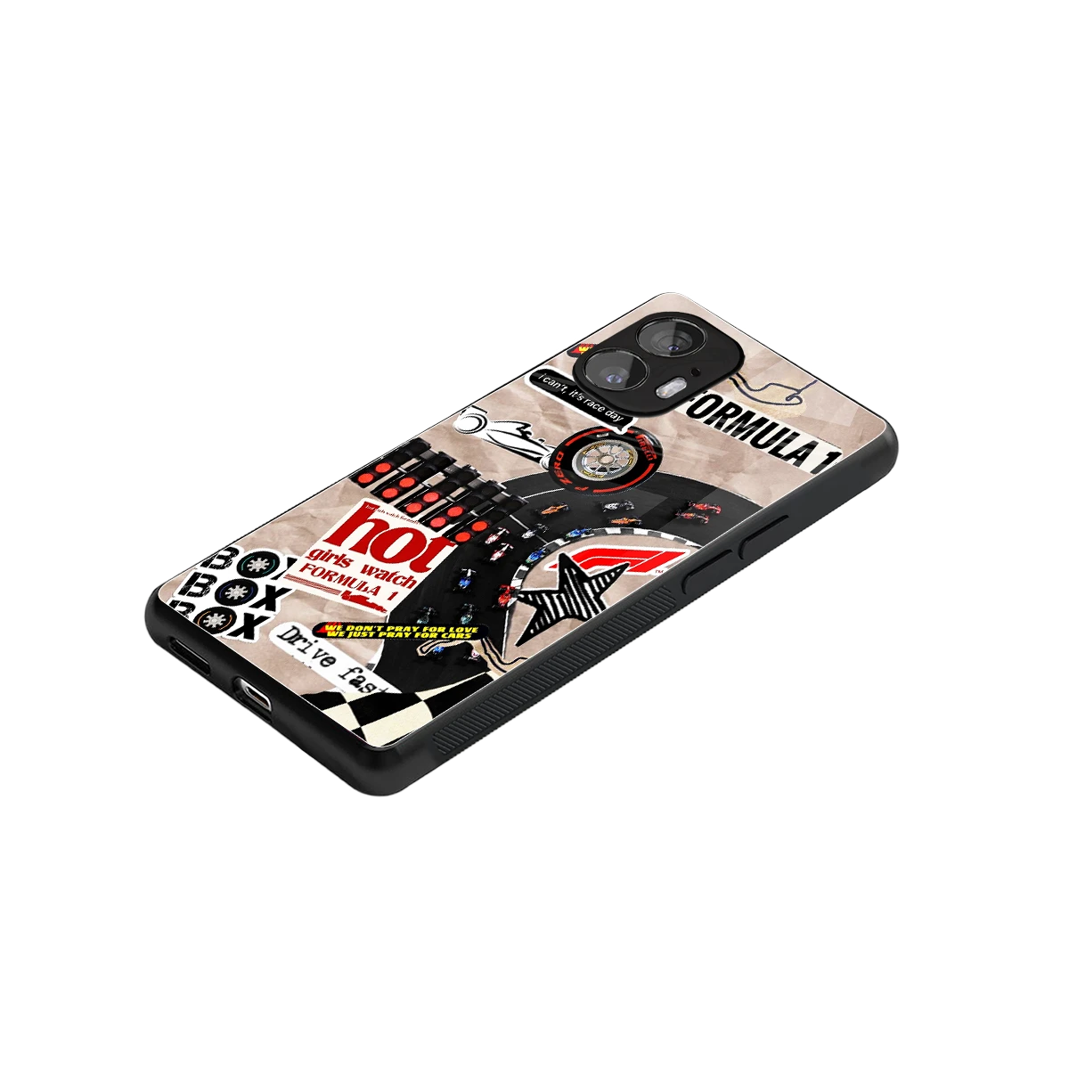 Speedline stylish phone case for nothing phone 2 | glossy glass and slim fit