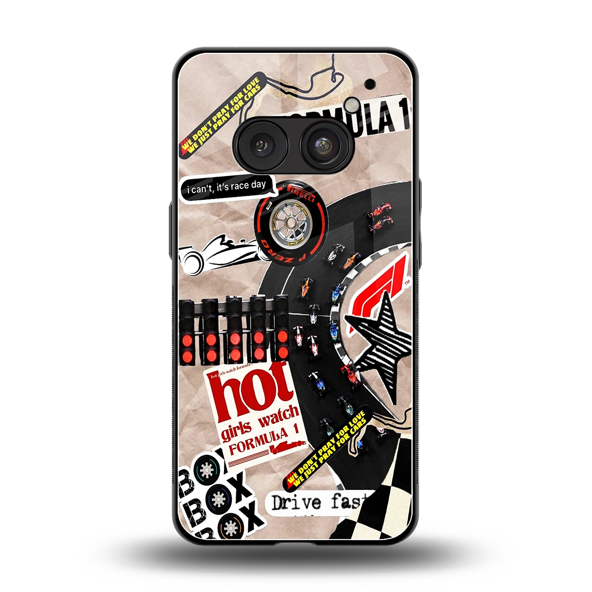 Speedline back phone cover | glass case for nothing phone 2a