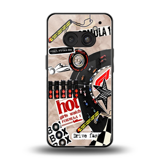 Speedline back phone cover | glass case for nothing phone 2a