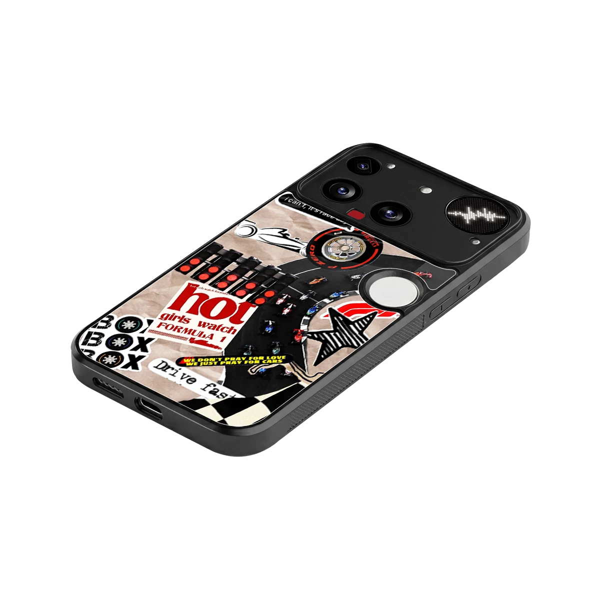 Speedline stylish phone case for nothing phone 3 | glossy glass and slim fit