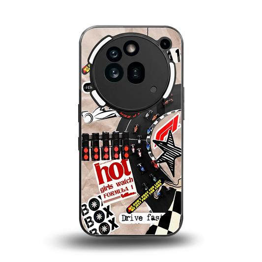 Speedline back phone cover | glass case for nothing phone 3a pro