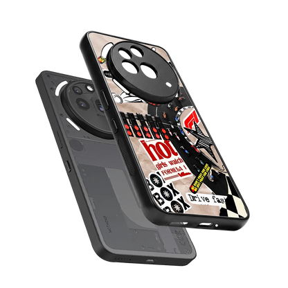 Speedline sleek nothing phone 3a pro cover with tempered glass back and TPU edges