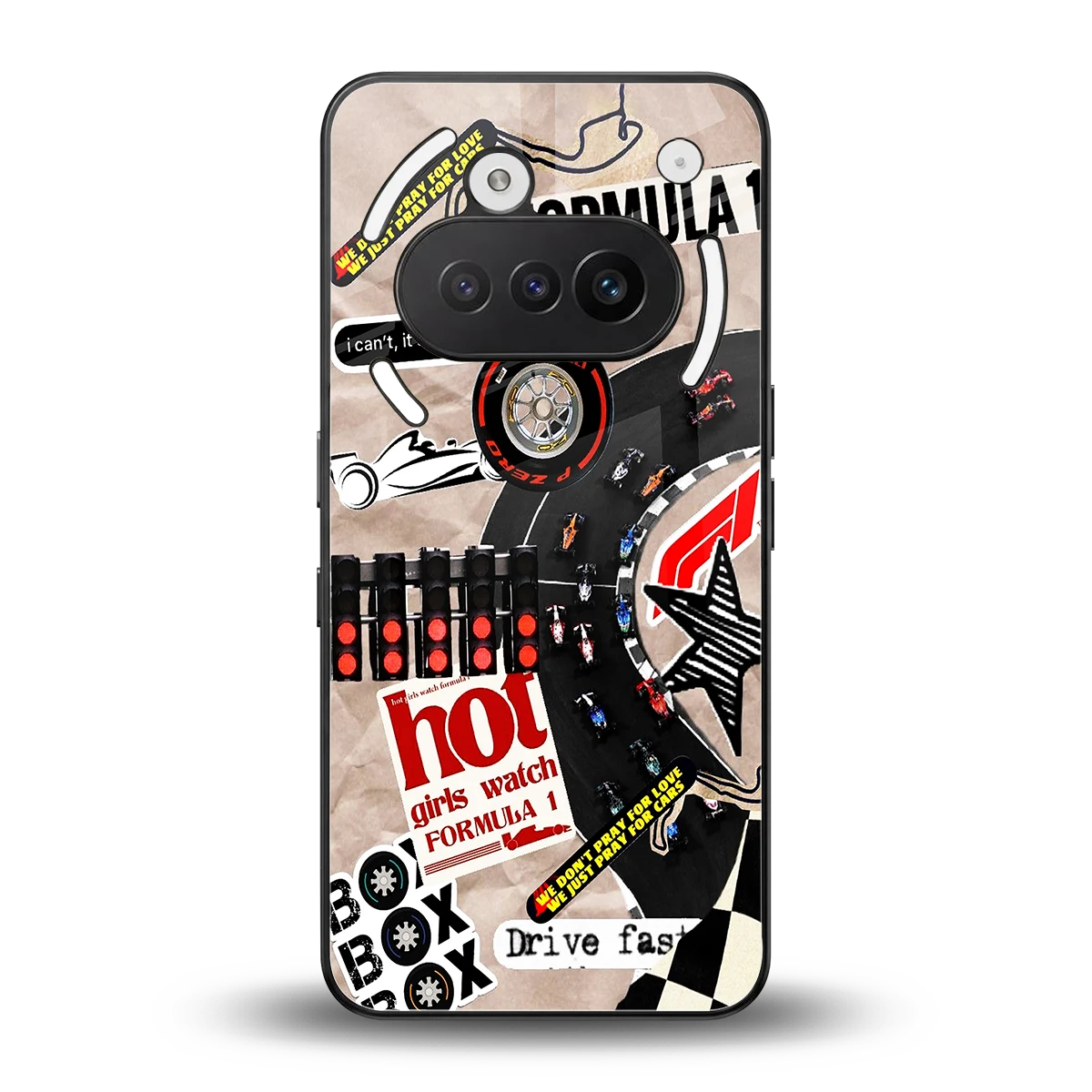 Speedline back phone cover | glass case for nothing phone 3a