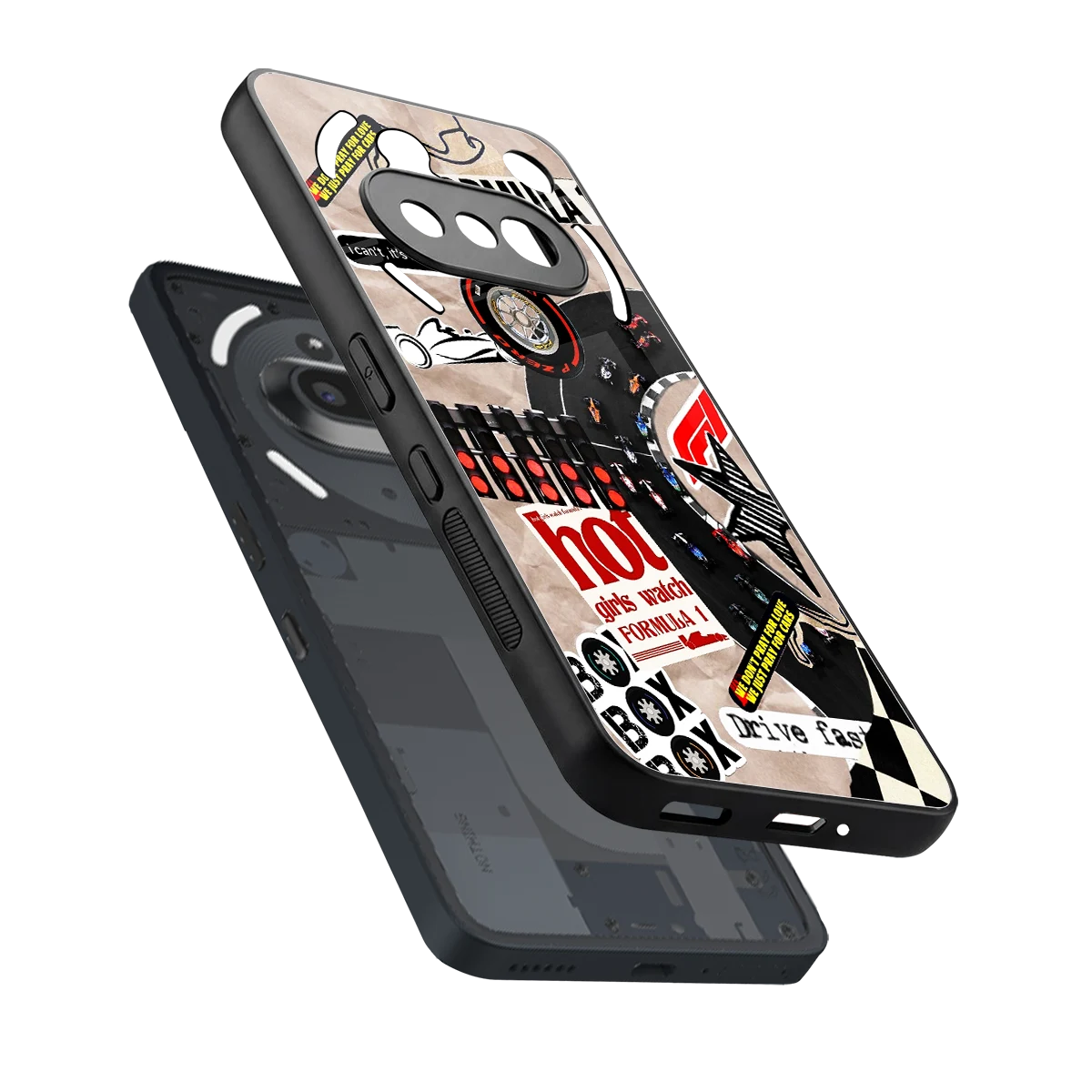 Speedline sleek nothing phone 3a cover with tempered glass back and TPU edges
