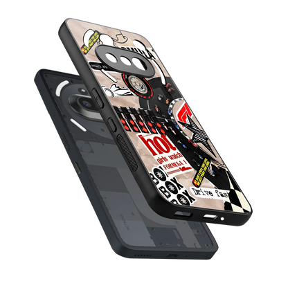 Speedline sleek nothing phone 3a cover with tempered glass back and TPU edges