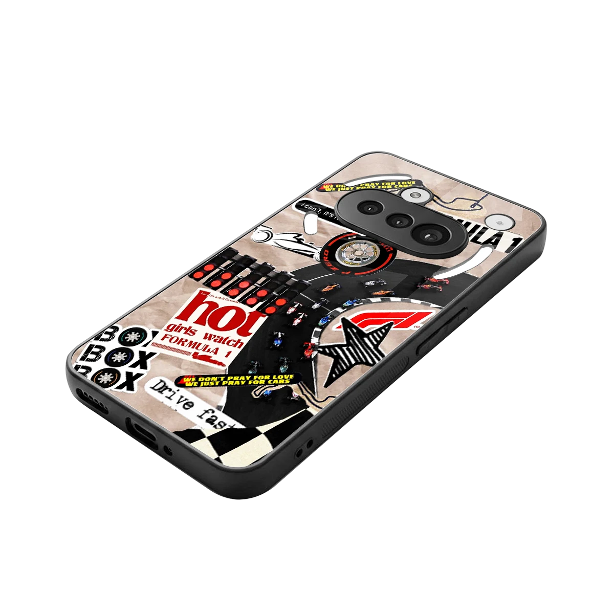 Speedline stylish phone case for nothing phone 3a | glossy glass and slim fit