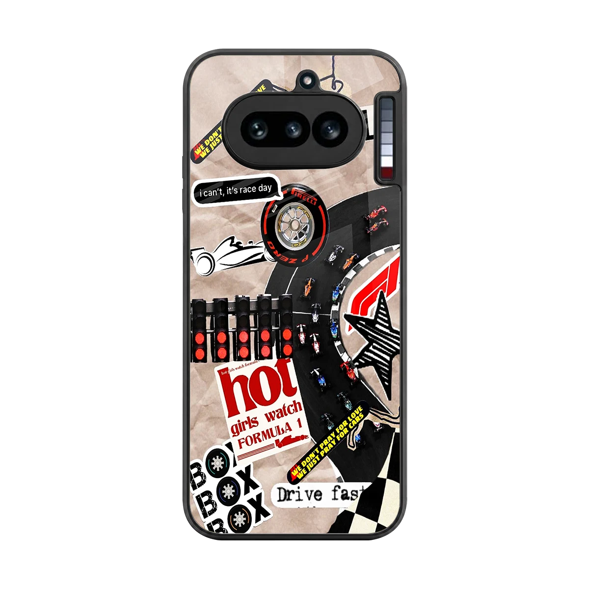 Speedline back phone cover | glass case for nothing phone 4a