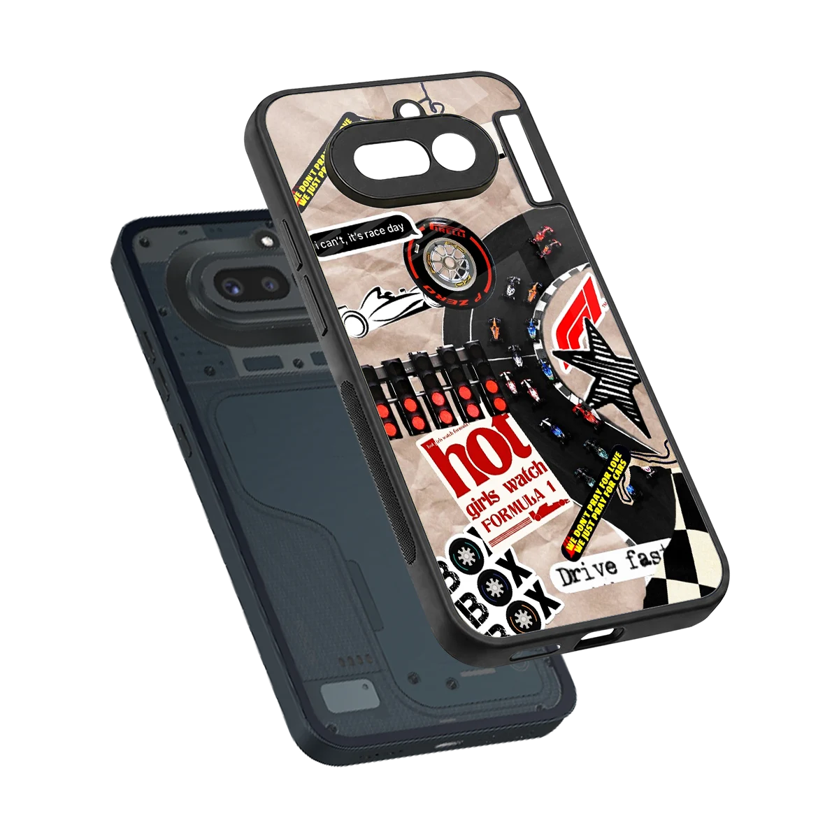 Speedline sleek nothing phone 4a cover with tempered glass back and TPU edges