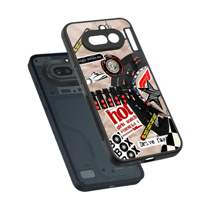 Speedline sleek nothing phone 4a cover with tempered glass back and TPU edges