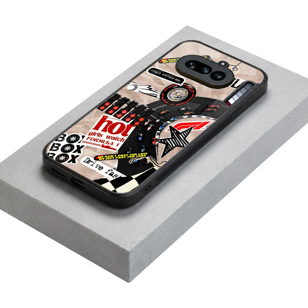 Speedline stylish phone case for nothing phone 4a | glossy glass and slim fit