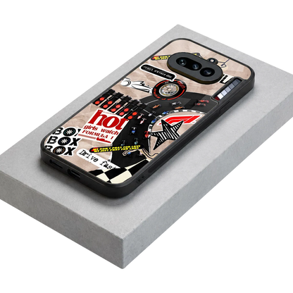 Speedline stylish phone case for nothing phone 4a | glossy glass and slim fit