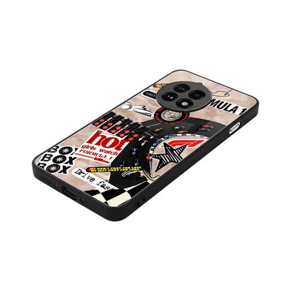 Speedline stylish phone case for oneplus 13r | glossy glass and slim fit