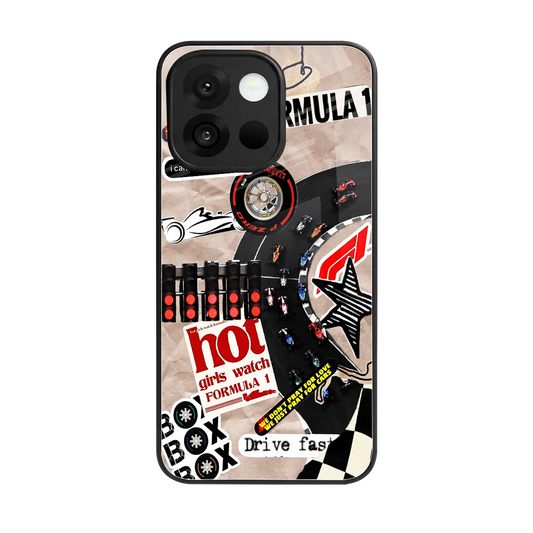 Speedline back phone cover | glass case for oneplus 13s