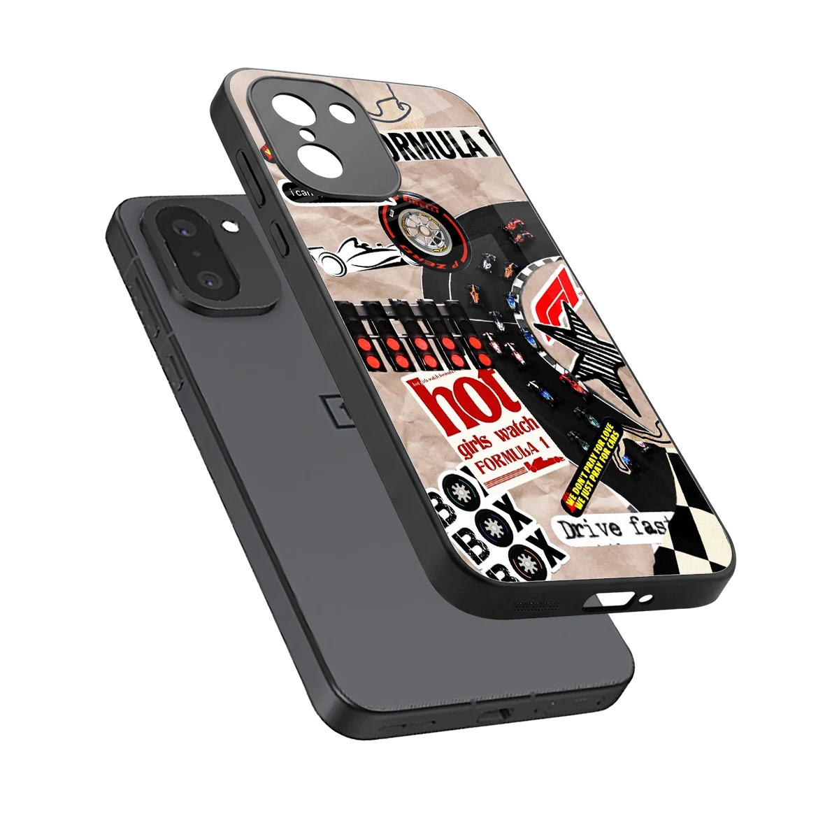 Speedline sleek oneplus 15r cover with tempered glass back and TPU edges