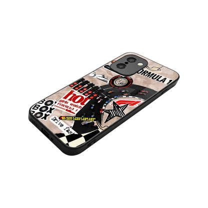Speedline stylish phone case for oneplus 15r | glossy glass and slim fit