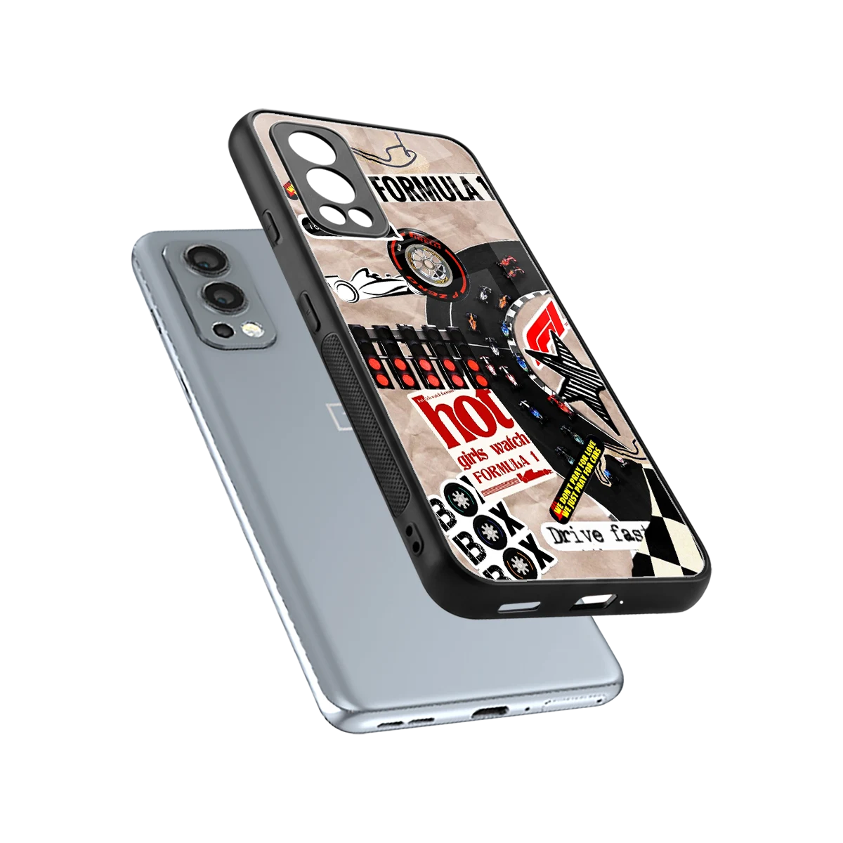 Speedline sleek oneplus nord 2 cover with tempered glass back and TPU edges