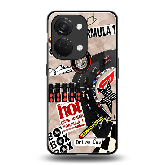 Speedline back phone cover | glass case for oneplus nord 3