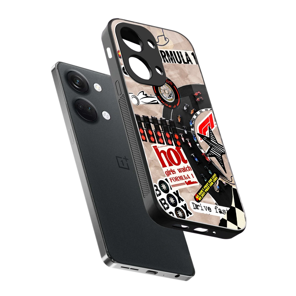 Speedline sleek oneplus nord 3 cover with tempered glass back and TPU edges