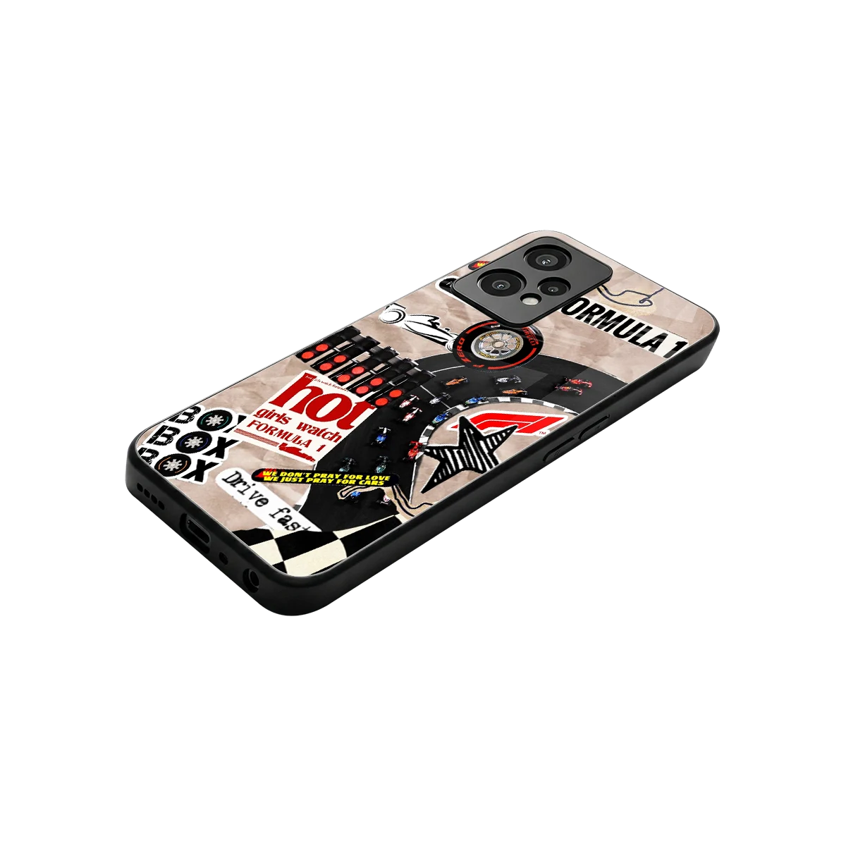 Speedline stylish phone case for oneplus nord ce 2 lite | glossy glass and slim fit