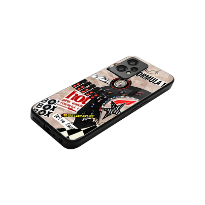 Speedline stylish phone case for oneplus nord ce 2 lite | glossy glass and slim fit