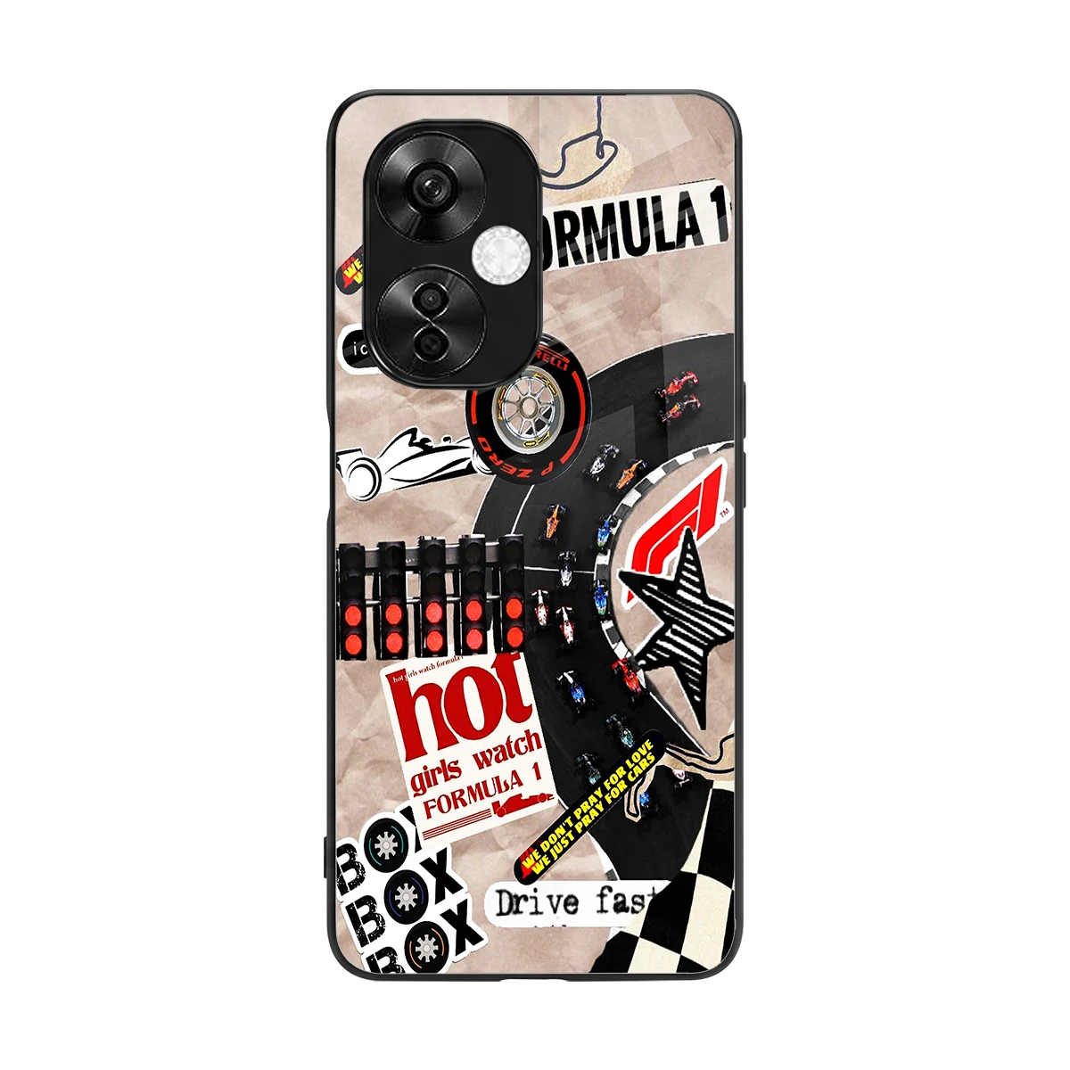 Speedline back phone cover | glass case for oneplus nord ce 3 lite