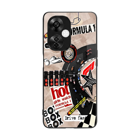 Speedline back phone cover | glass case for oneplus nord ce 3 lite