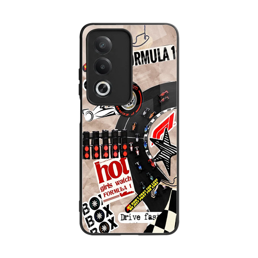 Speedline back phone cover | glass case for oppo a3 pro