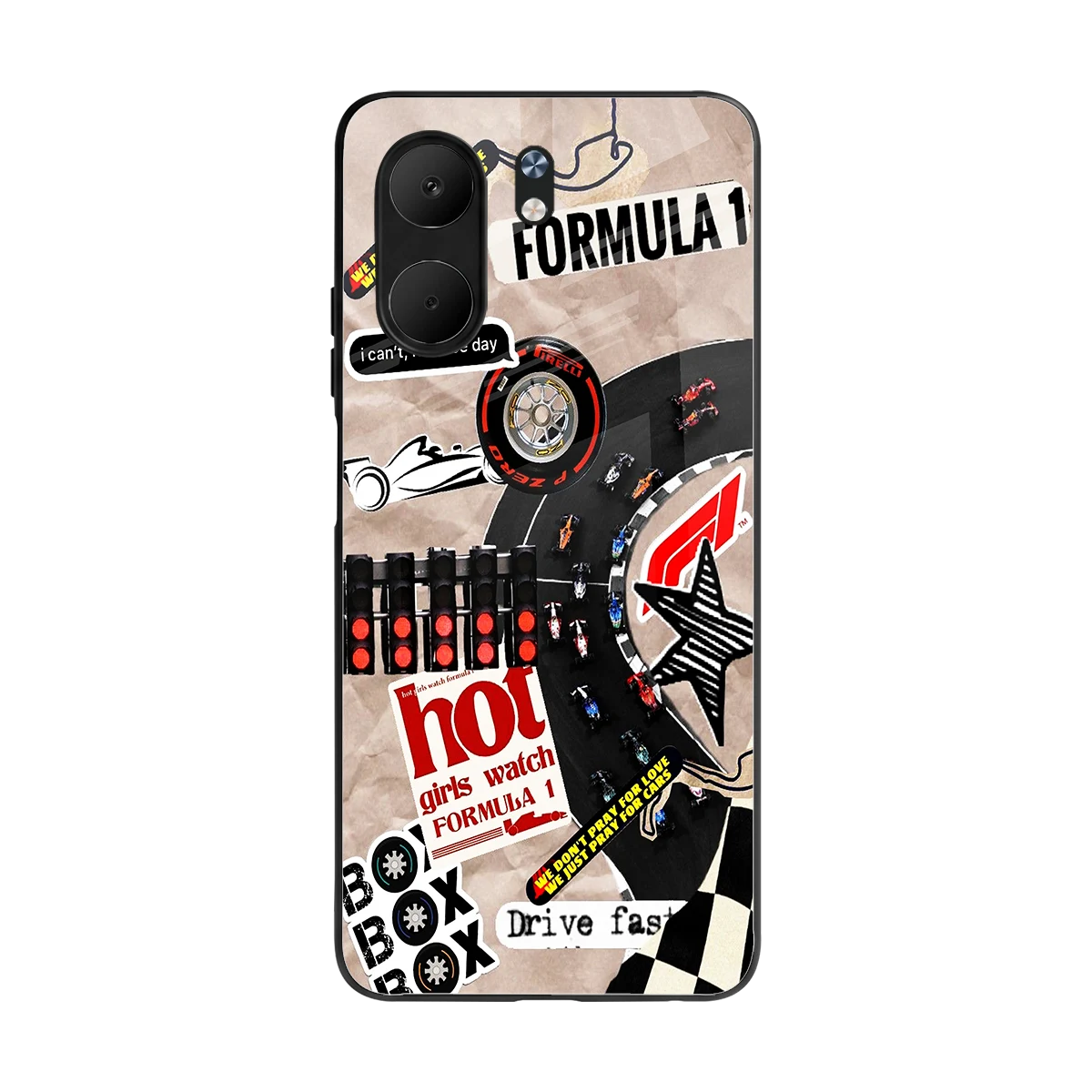 Speedline back phone cover | glass case for oppo a5x 5g