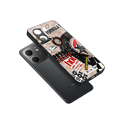 Speedline sleek oppo a5x 5g cover with tempered glass back and TPU edges