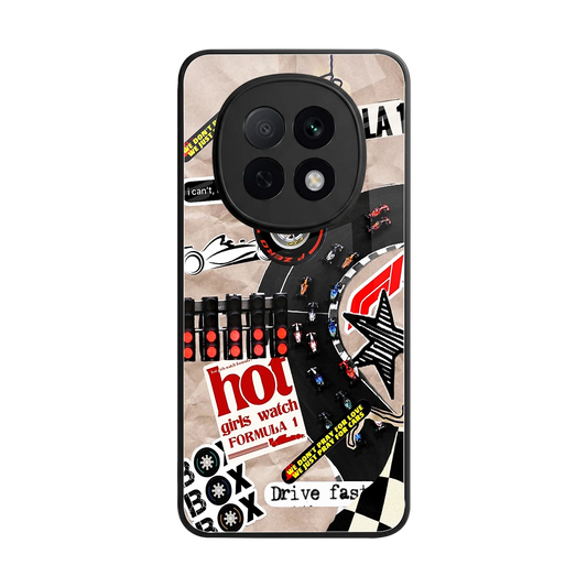 Speedline back phone cover | glass case for oppo f29 pro 5g