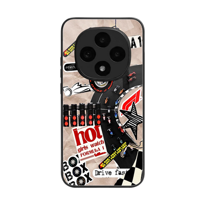 Speedline back phone cover | glass case for oppo f31 pro 5g