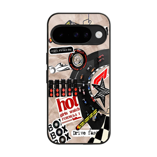Speedline back phone cover | glass case for google pixel 10